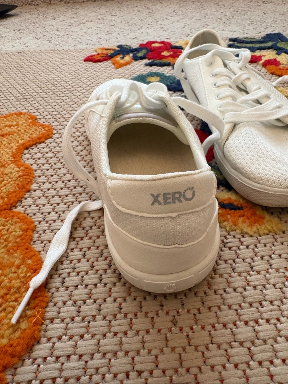 Women's Knit Lace-Up Sneakers in White - Picture 2 of 4